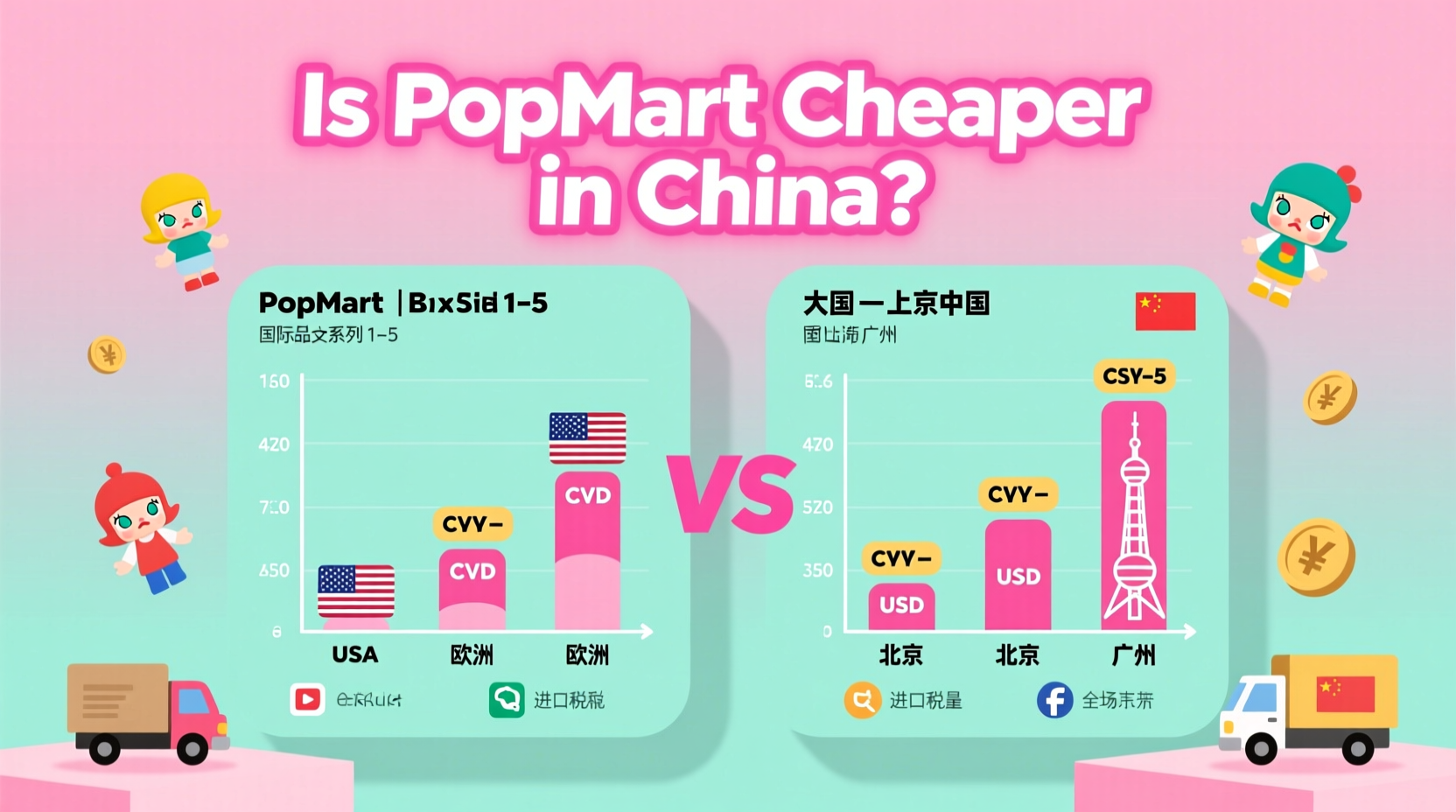 is popmart cheaper in china