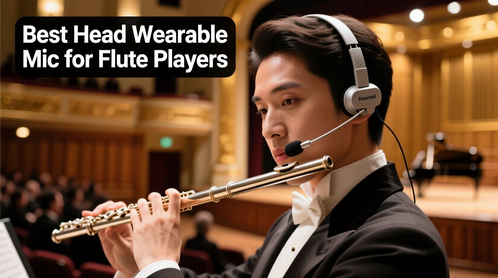 head wearable mic for flute