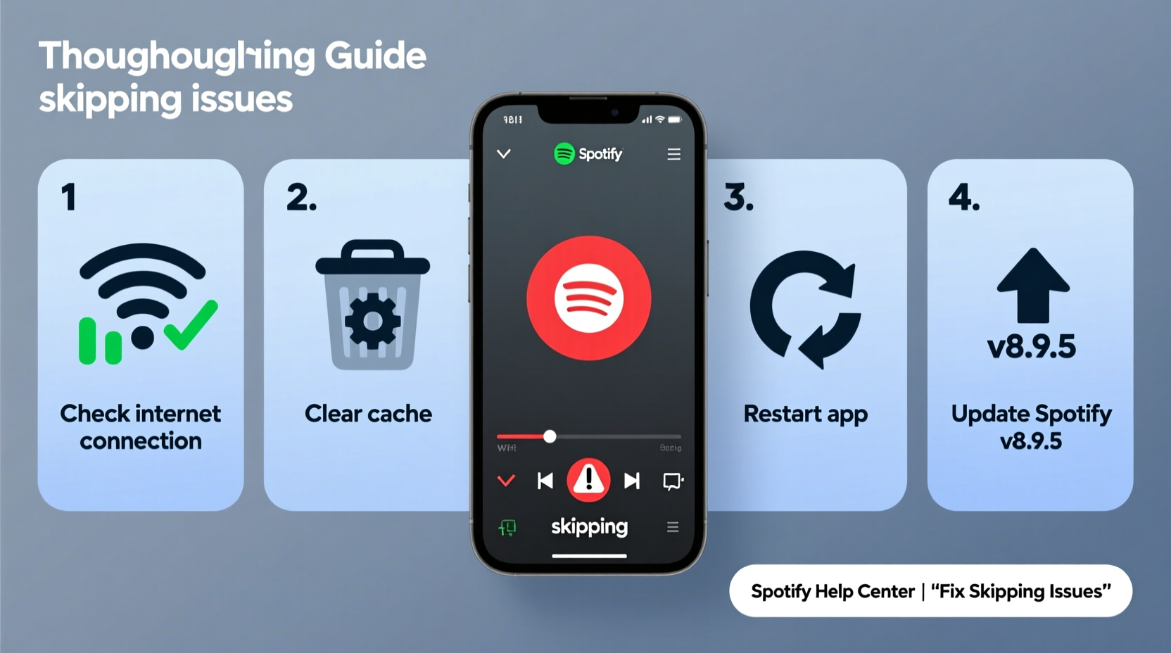 spotify skipping troubleshoot fix annoying interruptions