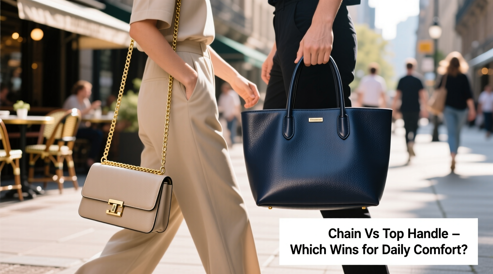 chain handbag vs top handle bag which style is actually more comfortable for everyday use