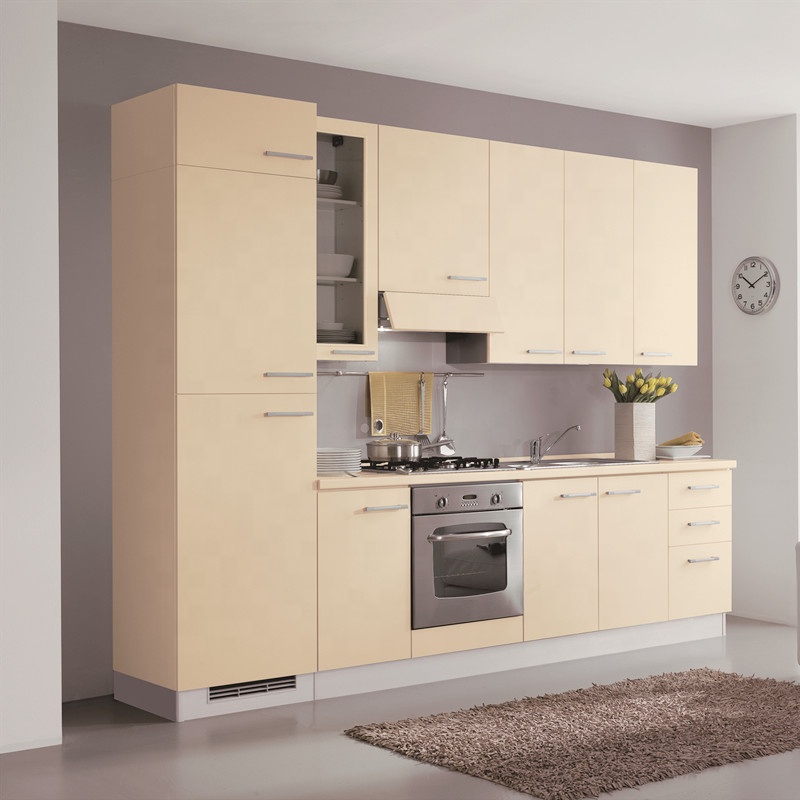 2020 new designed lacquer moderm kitchen cabinet with hardware accessories