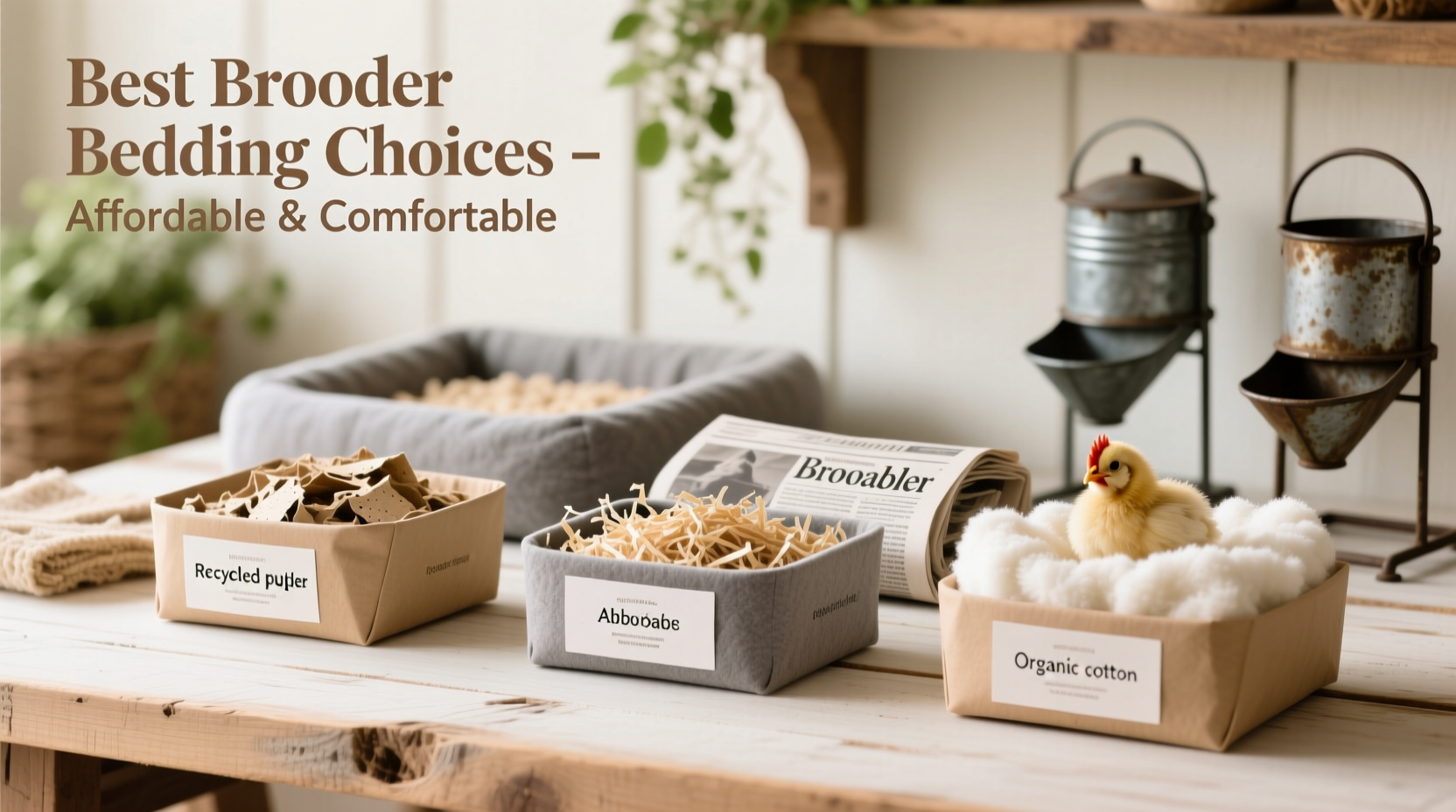 affordable and comfortable choices for the best brooder bedding