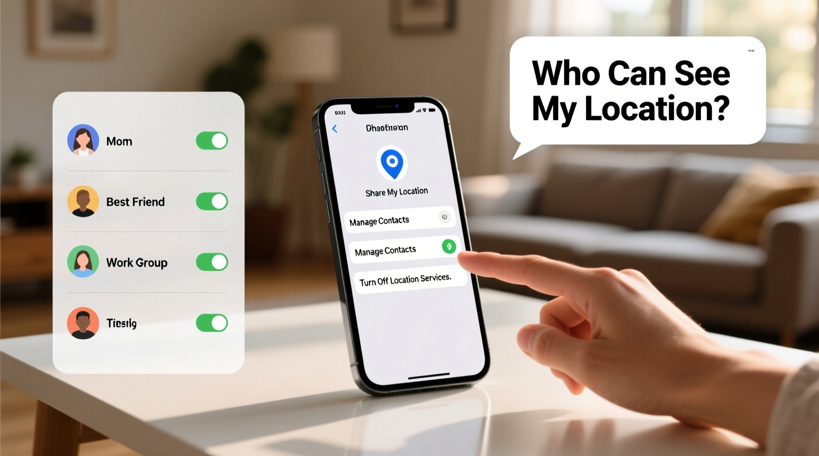 how to easily check and manage who can see your location on any device
