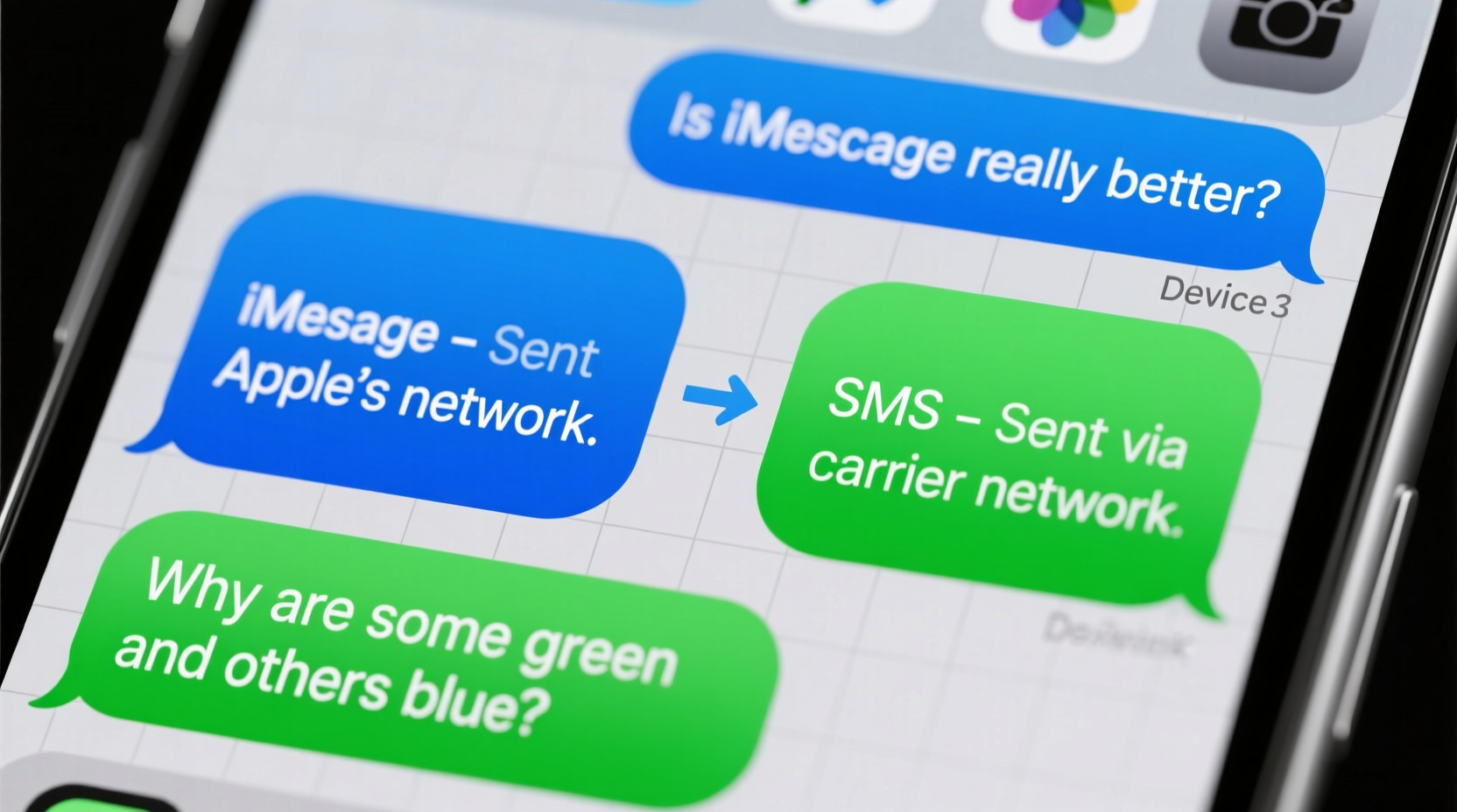 iphone text messages why are some green and others blue is imessage really better