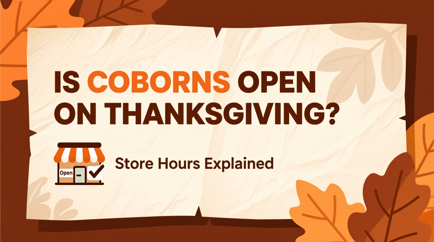 is coborns open on thanksgiving