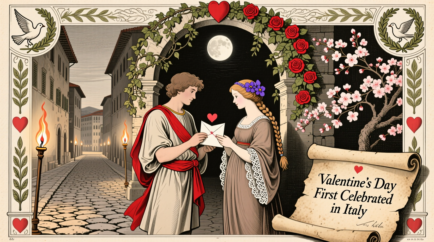 Valentine's Day First Celebrated in Italy