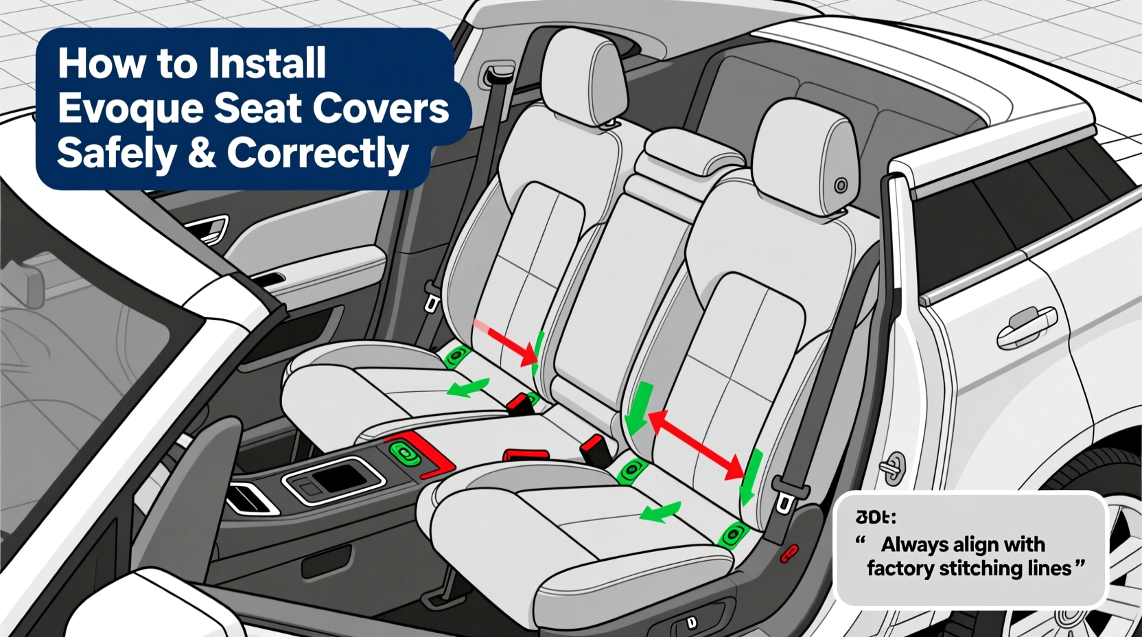 How to Install Evoque Seat Covers Safely & Correctly