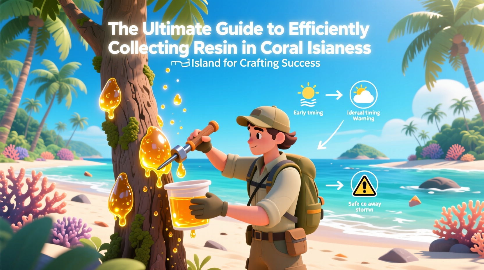 the ultimate guide to efficiently collecting resin in coral island for crafting success