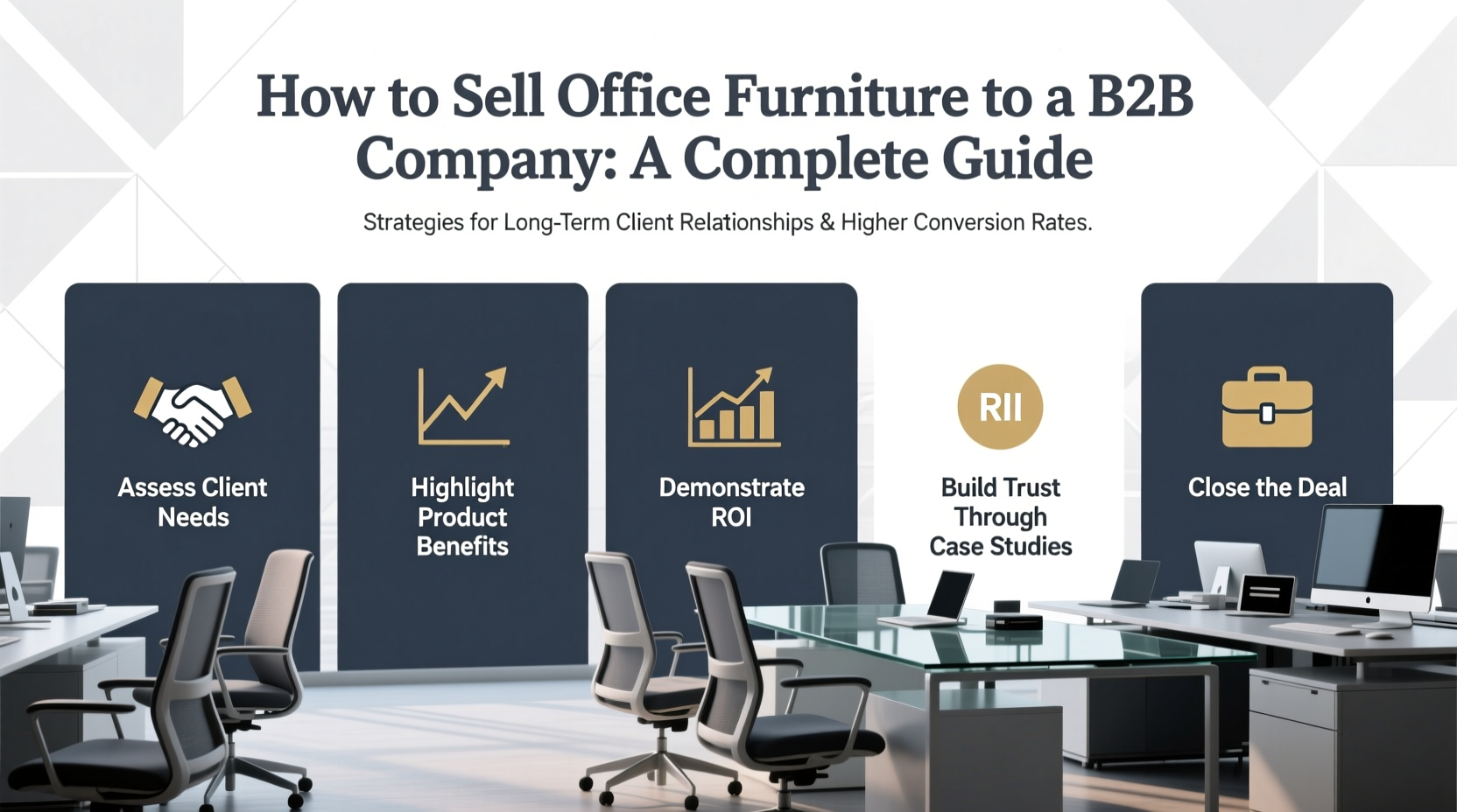 how to sell office furniture to a b2b company