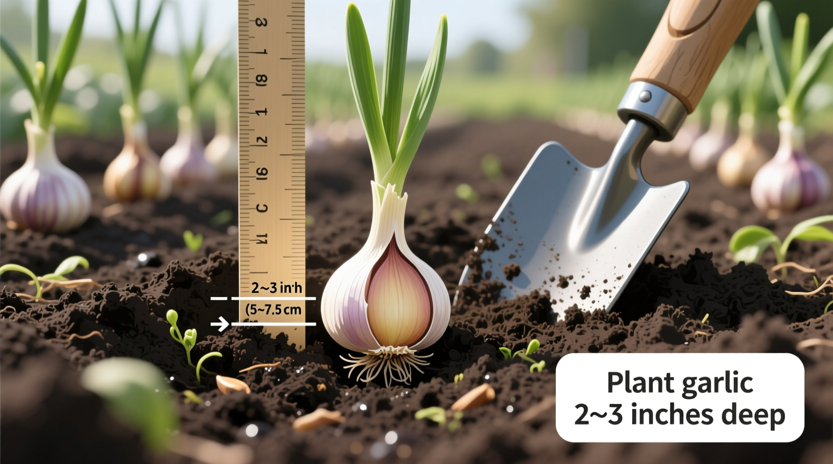 How Deep to Plant Garlic: Perfect Depth Guide for Big Bulbs