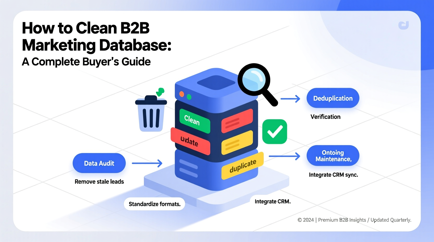 how to clean b2b marketing database