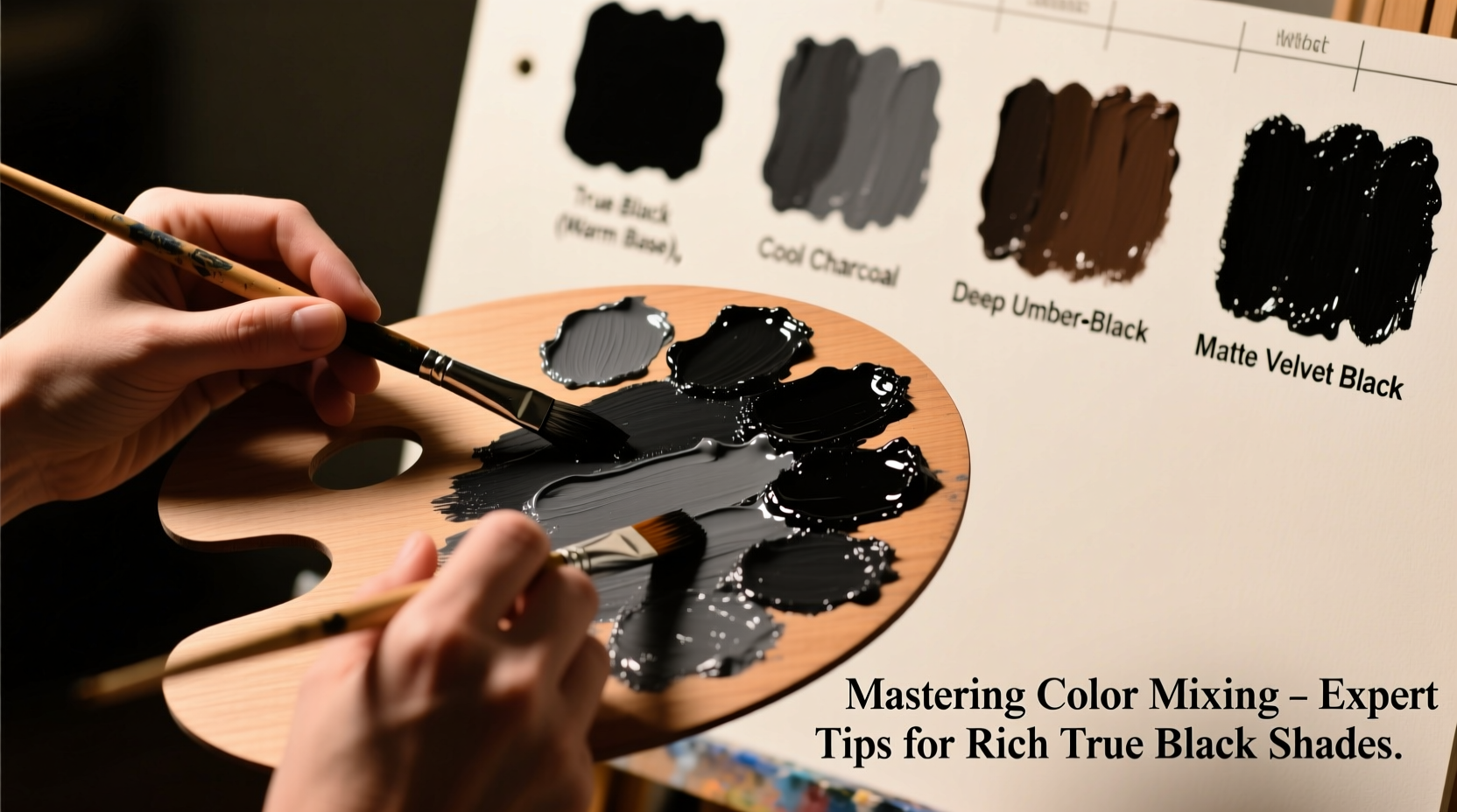 mastering color mixing expert tips on how to create rich true black shades