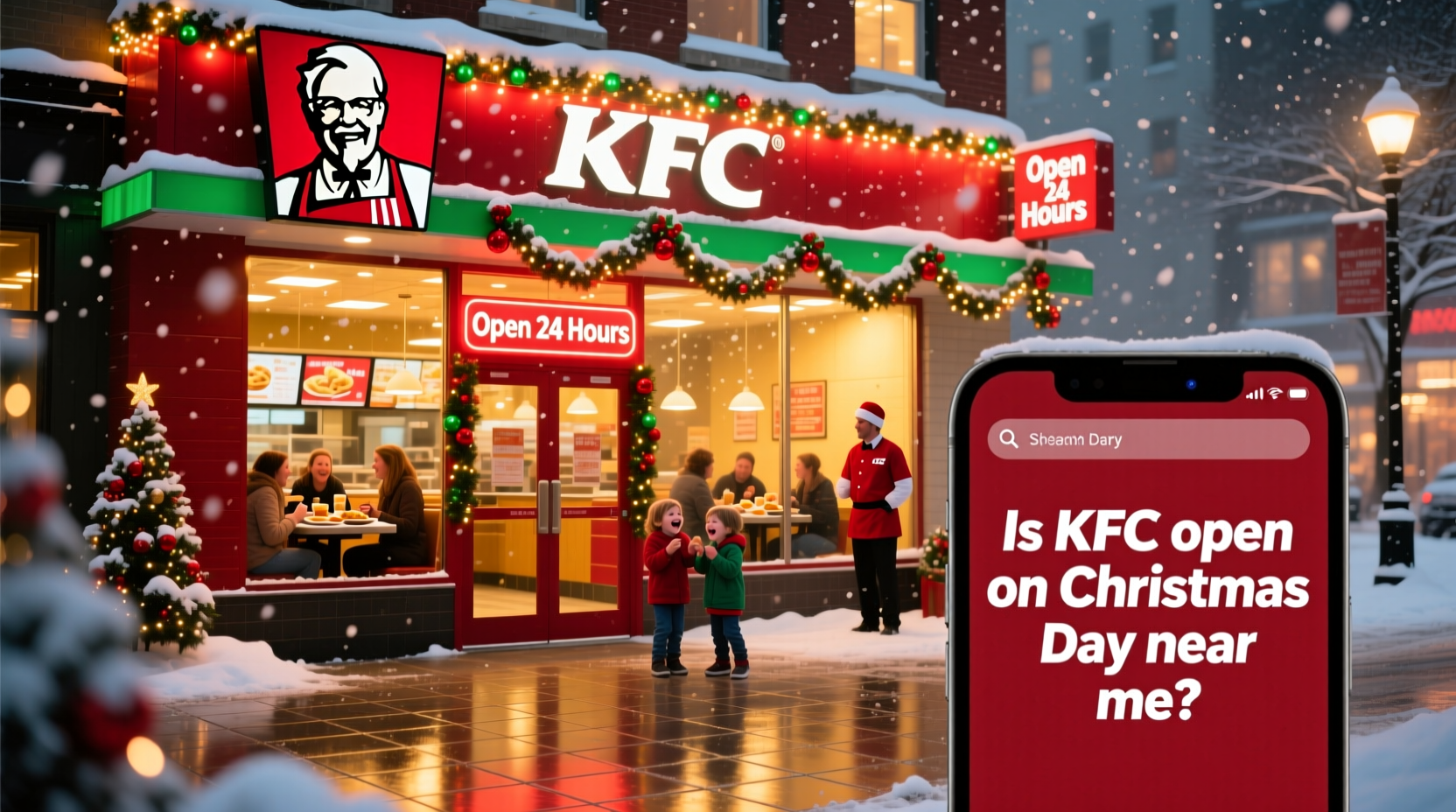 is kfc open on christmas day near me