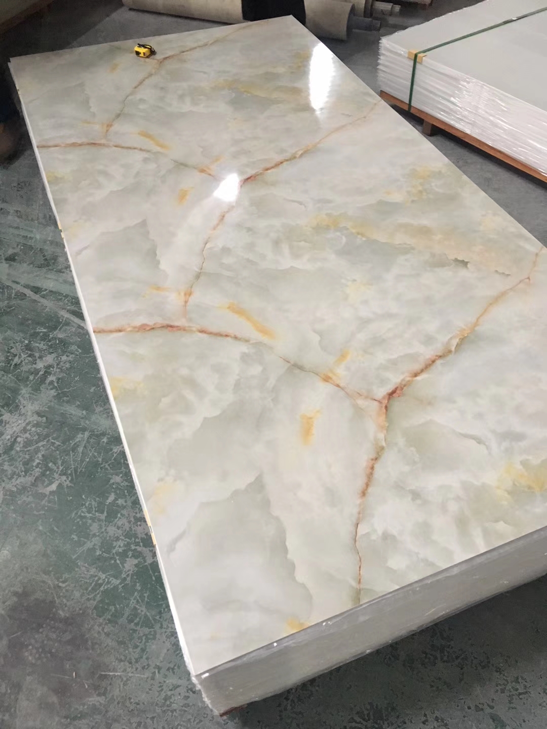 UV Coating PVC Marble Sheet Interior Decoration Wall Background Panel