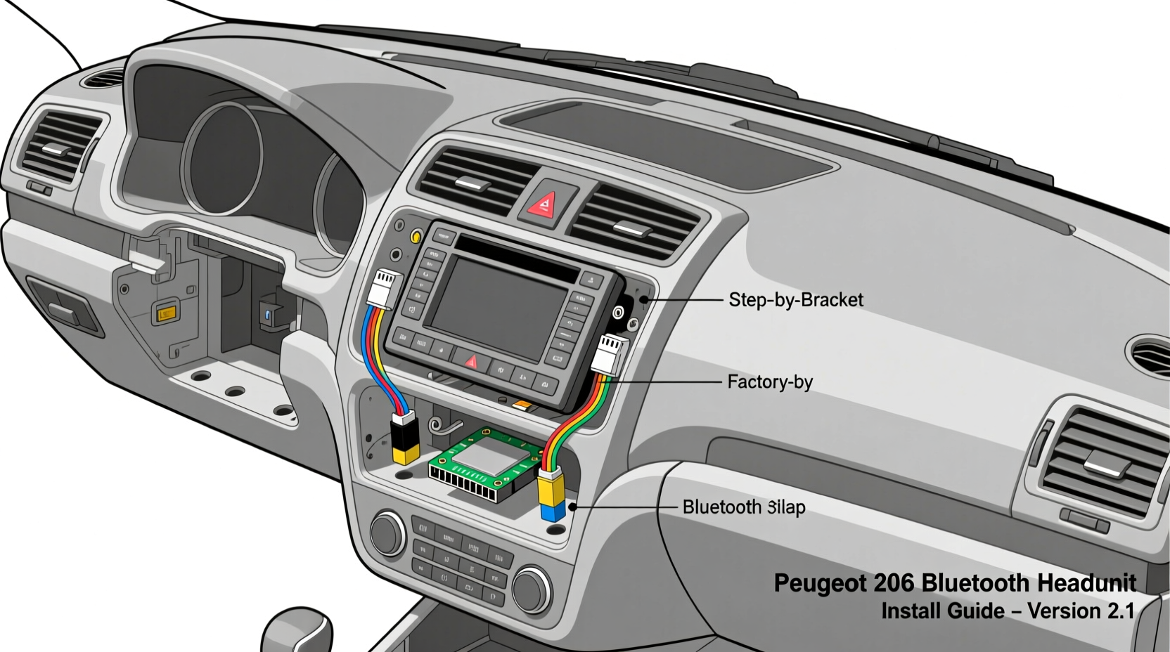 peugeot 406 bluetooth headunit install