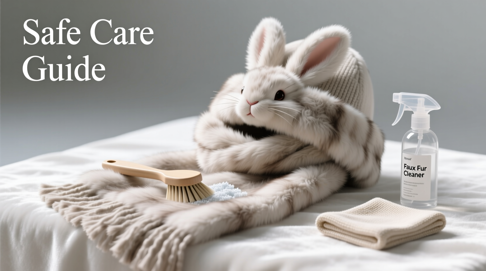 effective methods to clean and maintain imitation rabbit fur accessories safely
