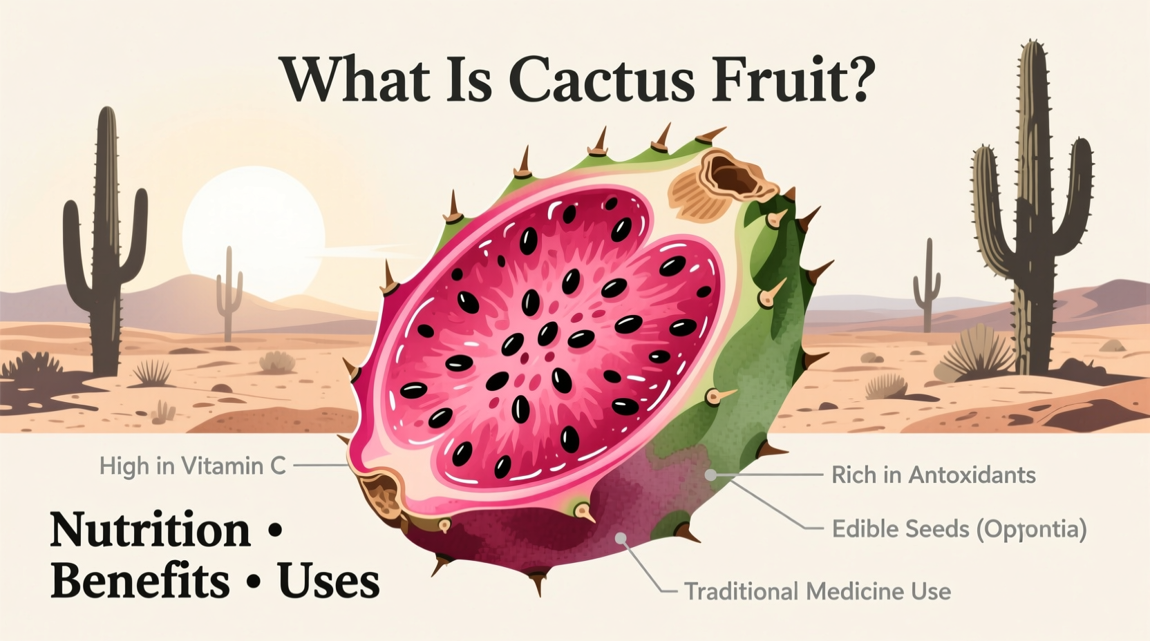 What Is Cactus Fruit? Nutrition, Benefits & Uses