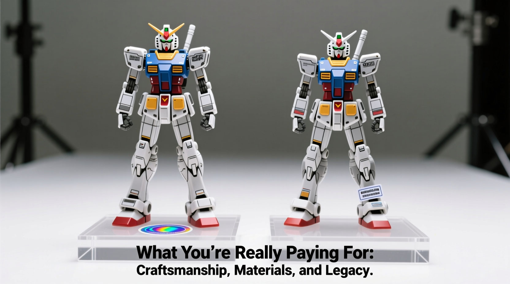 is a real gundam figurine worth it over a bootleg what am i actually paying for
