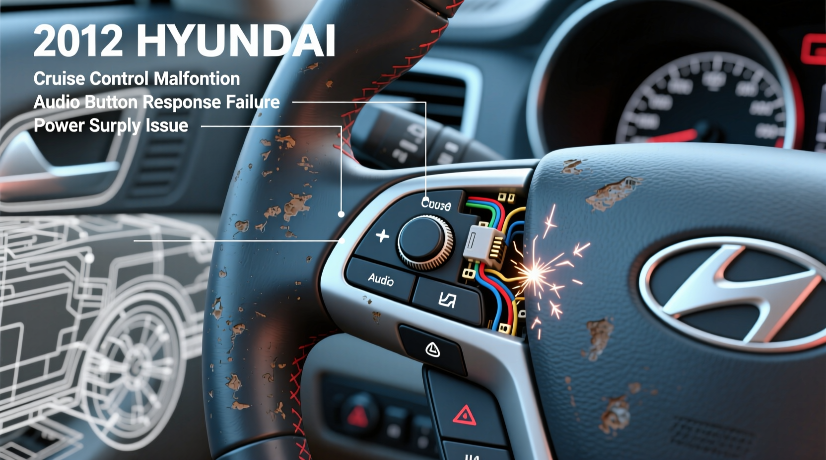 elantra 2012 steering controls fail