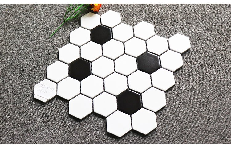 284x270mm Hexagon Shape Ceramic Mosaic Kitchen Backsplash Tile