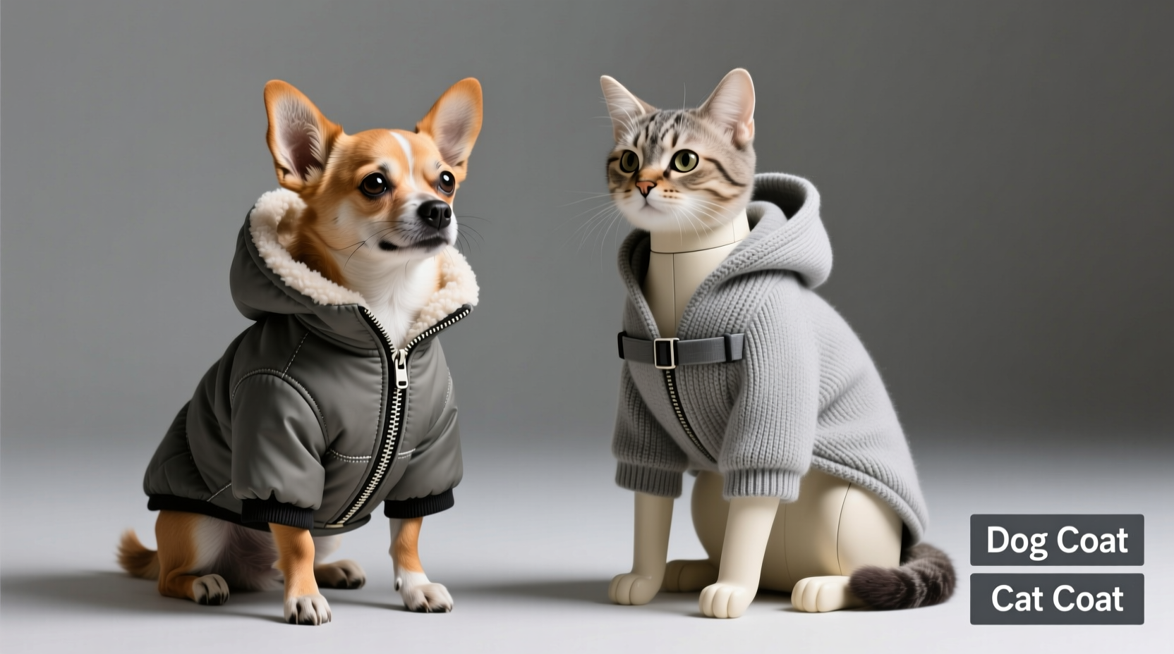 small dog coat vs cat coat are they really that different or can i just use one for both