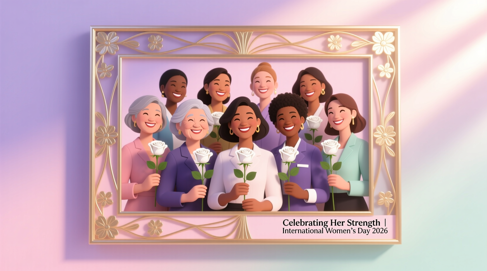 womens day photo frame
