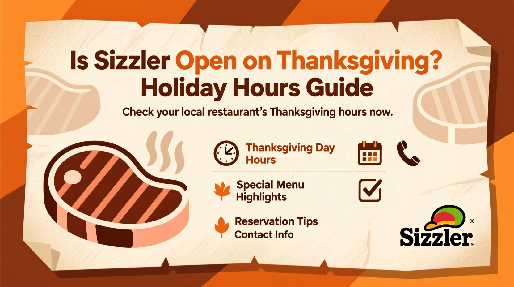 is sizzler open on thanksgiving