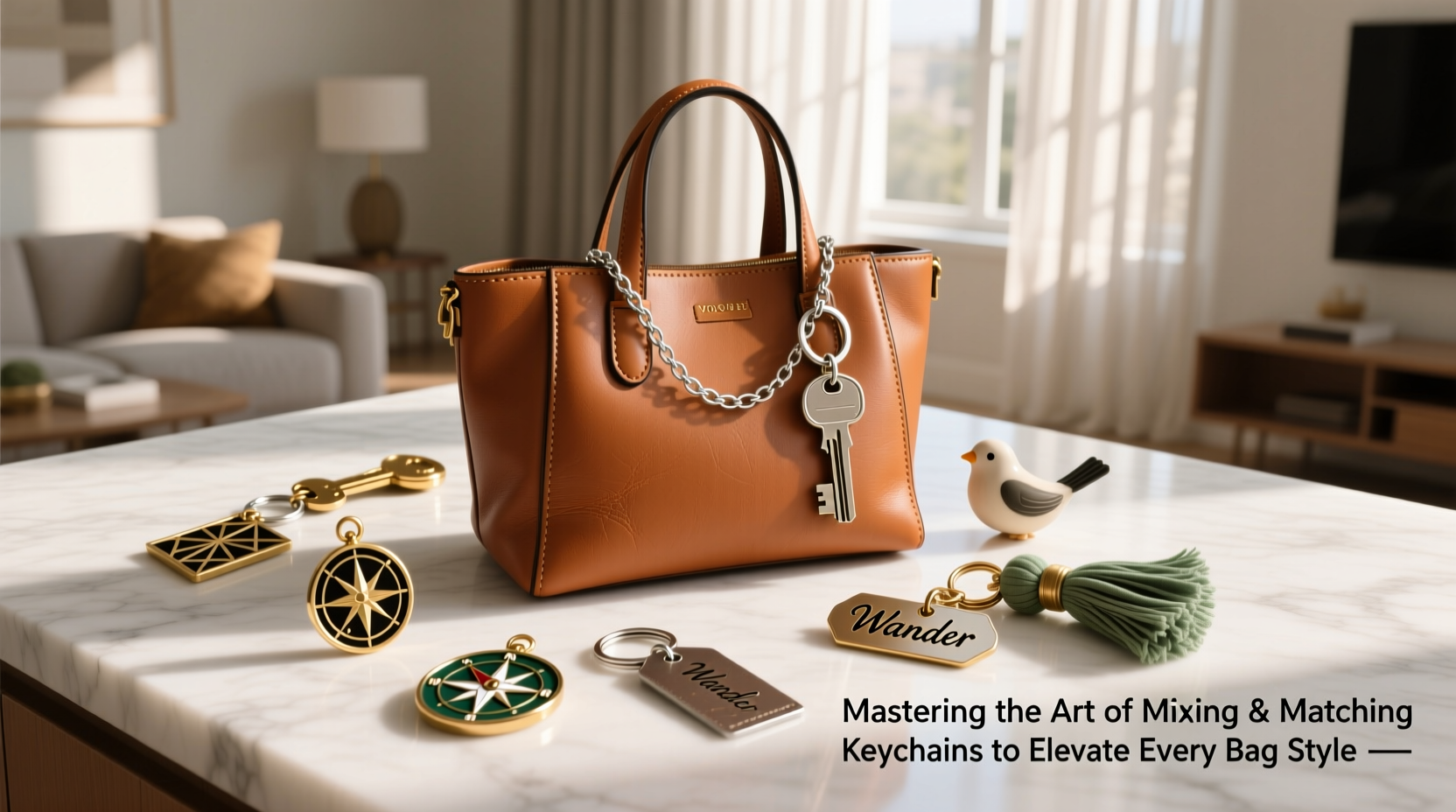 mastering the art of mixing and matching keychains to elevate every bag style