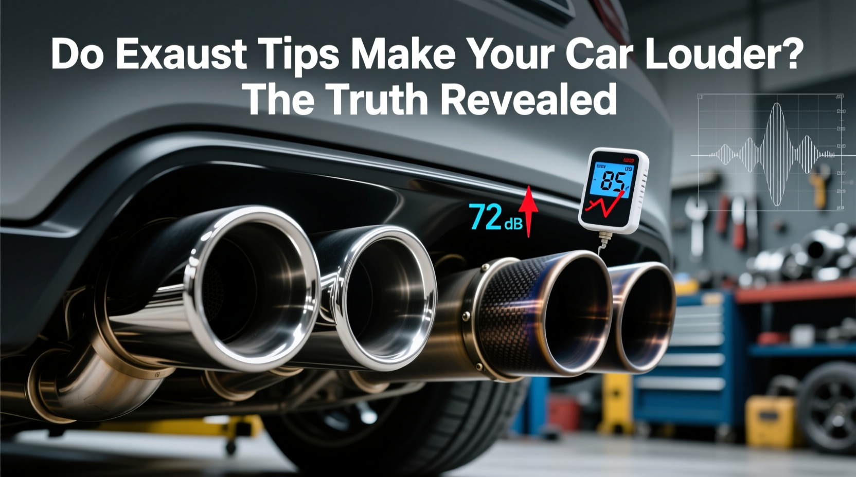 do exhaust tips make your car louder