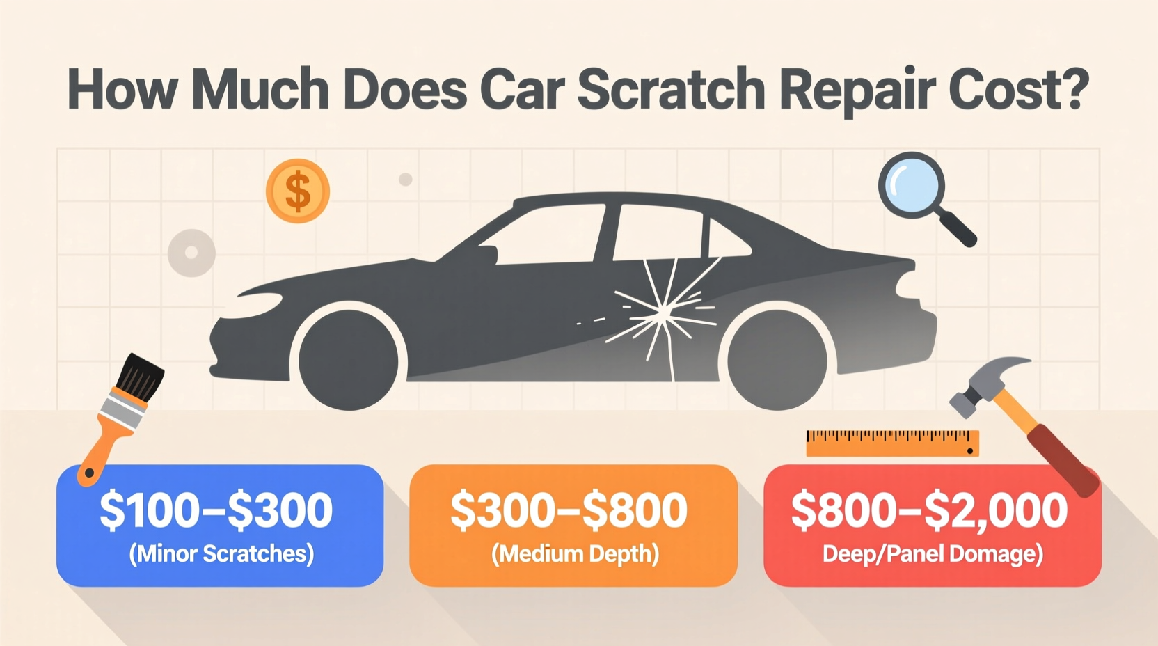 how much does car scratch repair cost