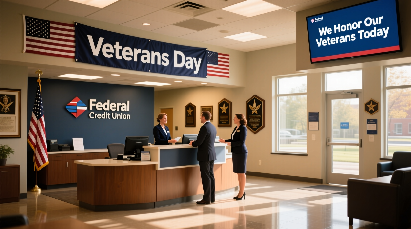 is navy federal credit union open on veterans day