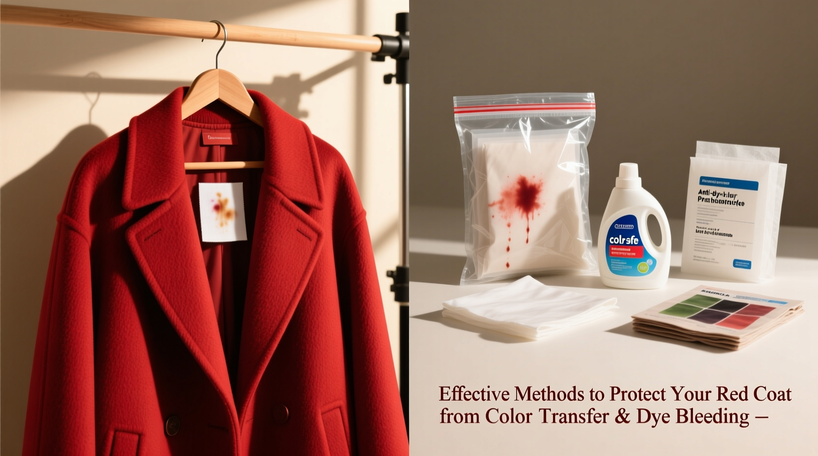 effective methods to protect your red coat from color transfer and dye bleeding