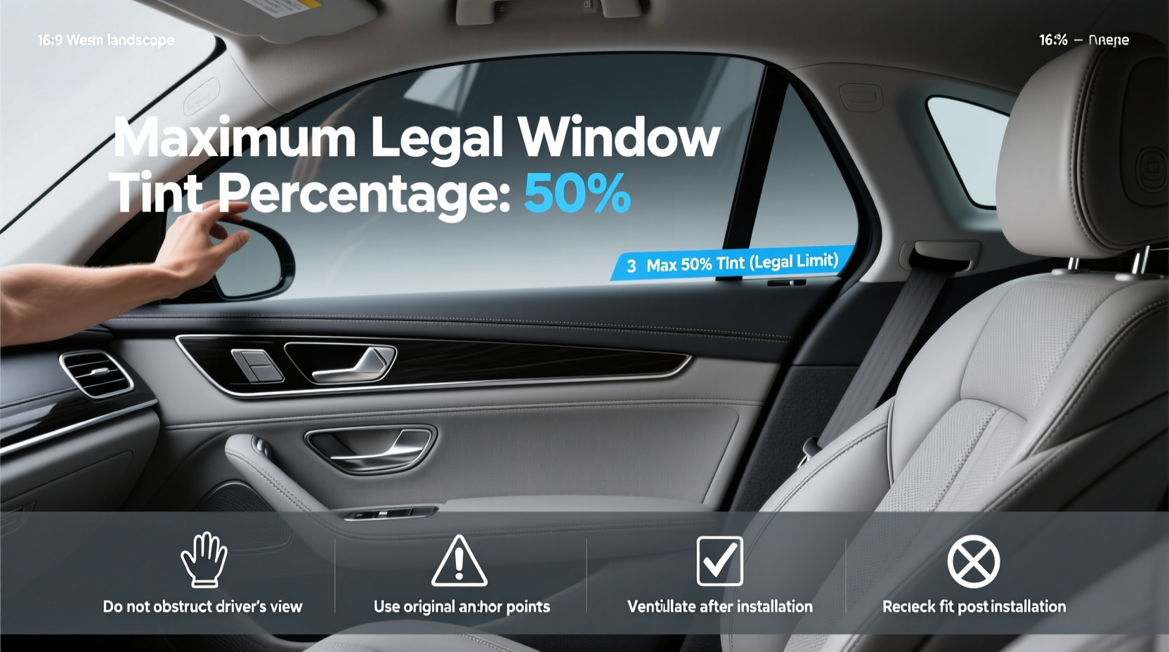 What Is the Max Percent You Can Tint Car Windows: Buying Guide