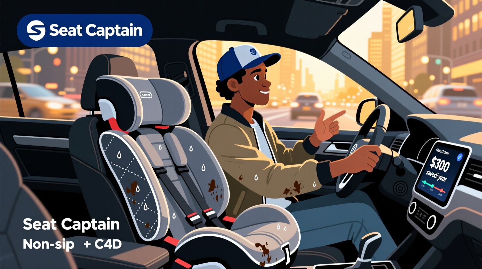 why rideshare drivers use seat captain