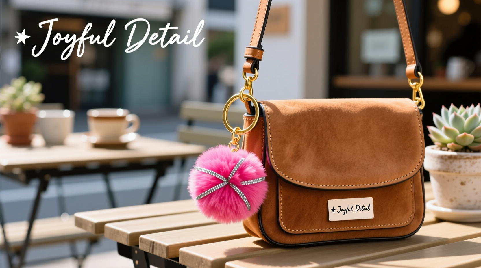 creative ways to use a pompom keychain as a stylish bag charm