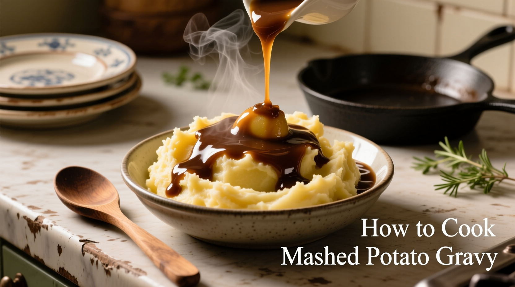 how to cook mashed potato gravy