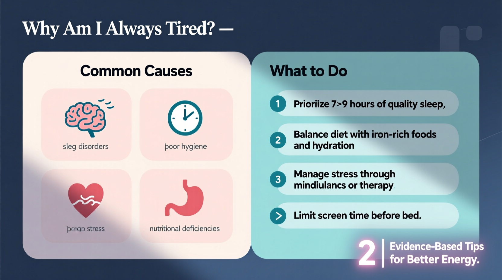 why am i always tired common causes what to do 2