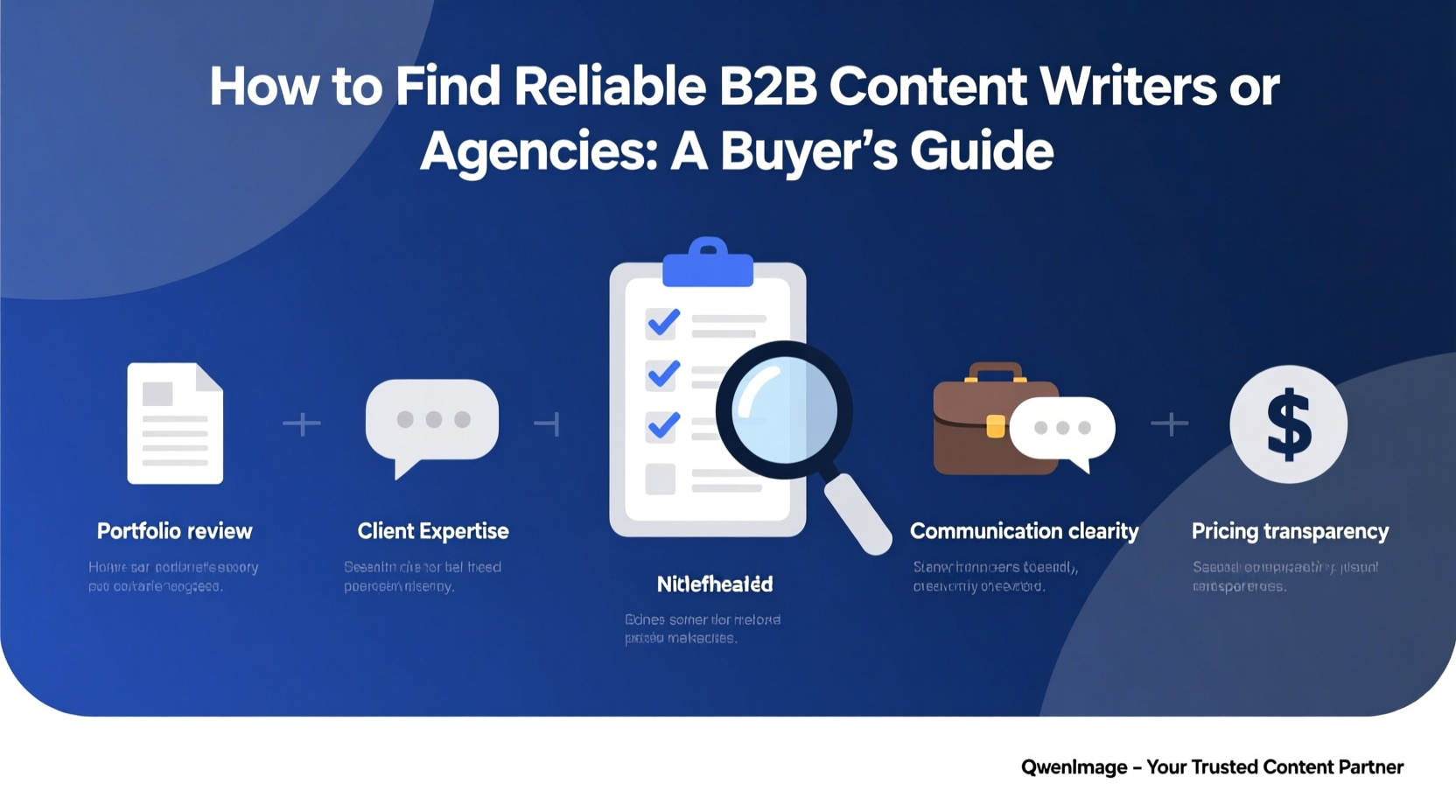 how can i find reliable b2b content writers or agencies