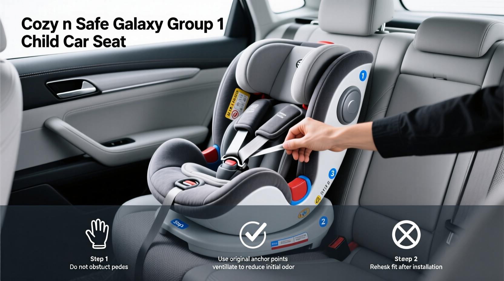 cozy n safe galaxy group 1 child car seat