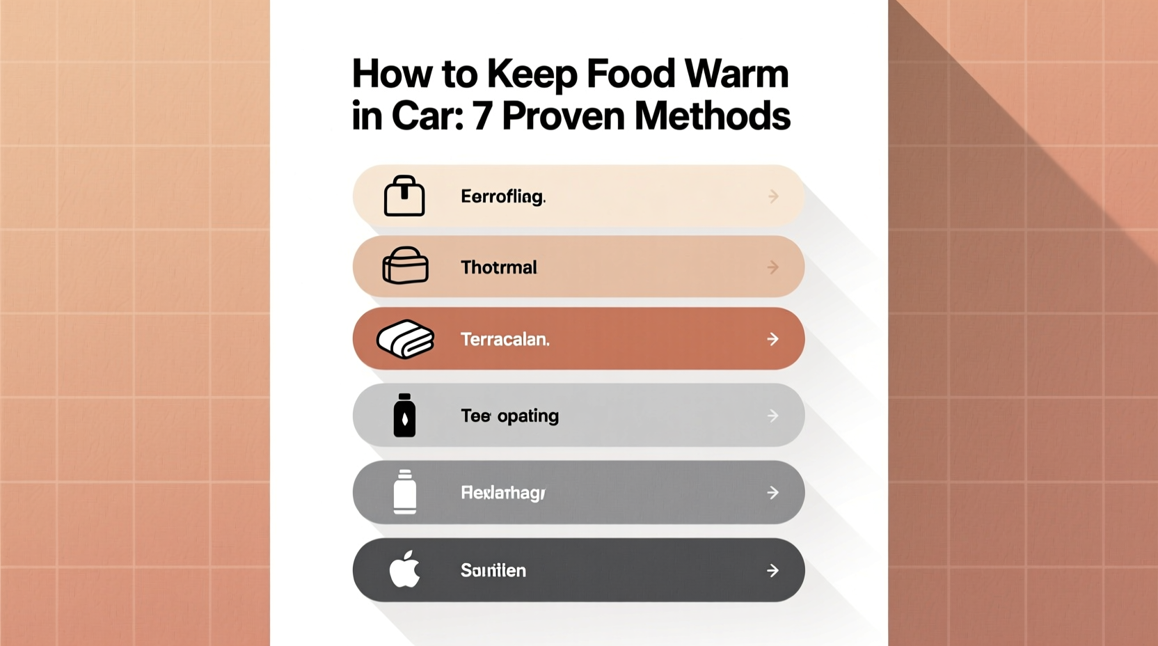 How to Keep Food Warm in Car: 7 Proven Methods