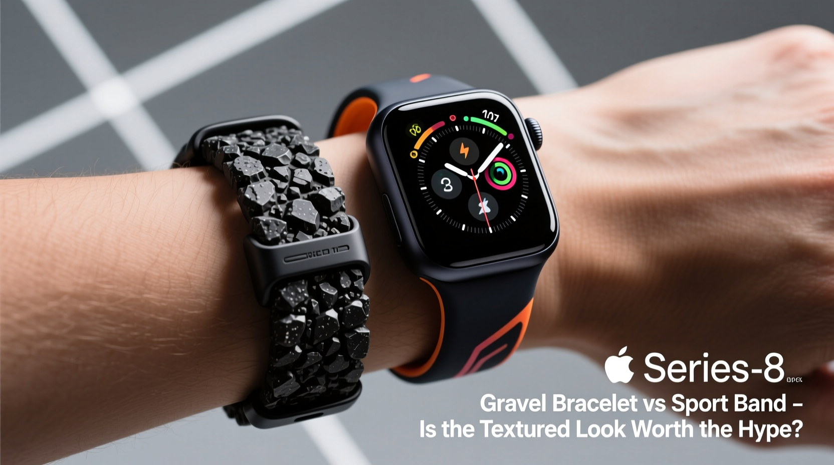 gravel bracelet vs sport band apple watch is the textured look worth the hype