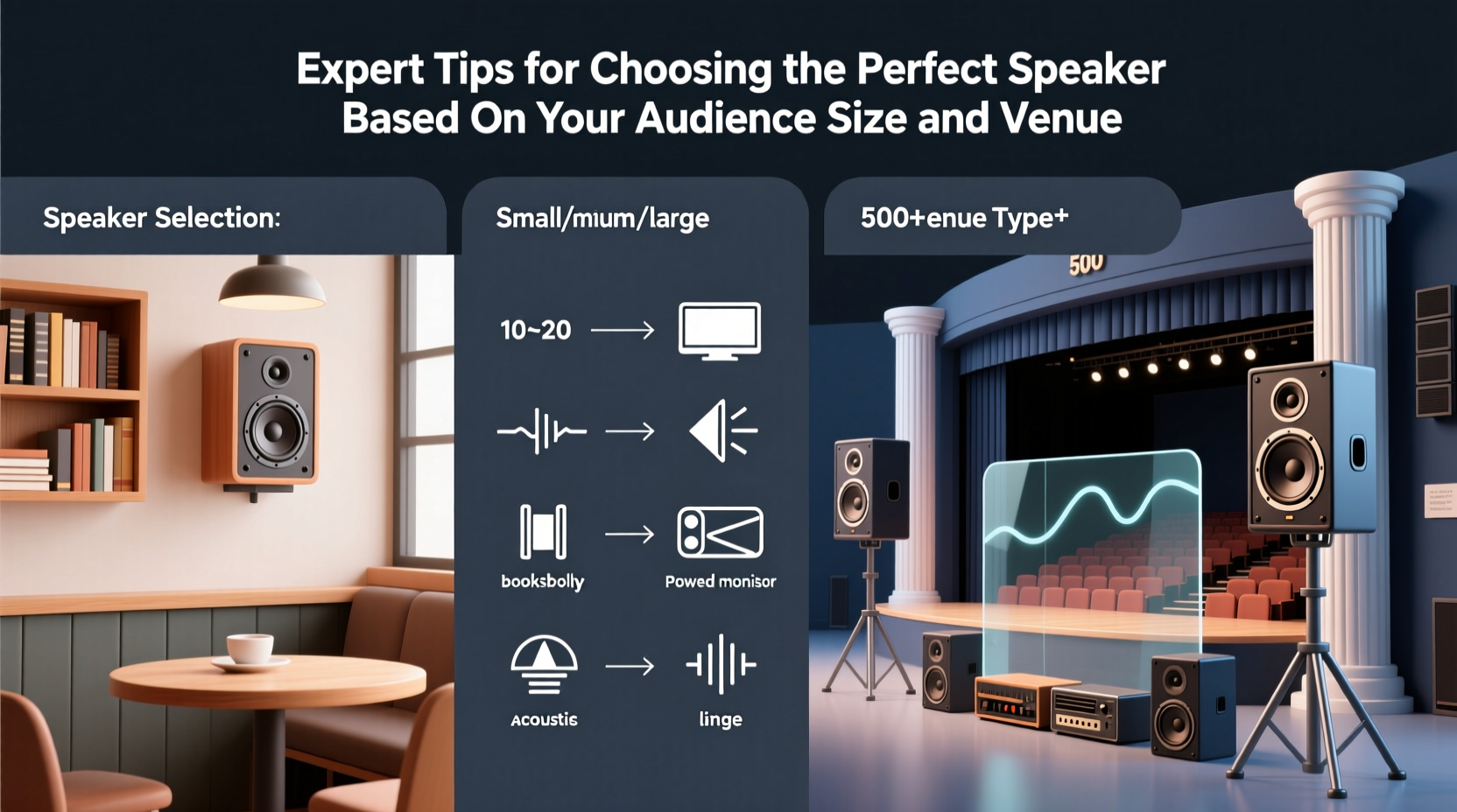 expert tips for choosing the perfect speaker based on your audience size and venue