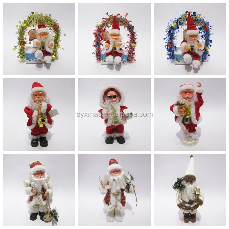 Christmas Electric Santa Claus Music Doll Gift For Children