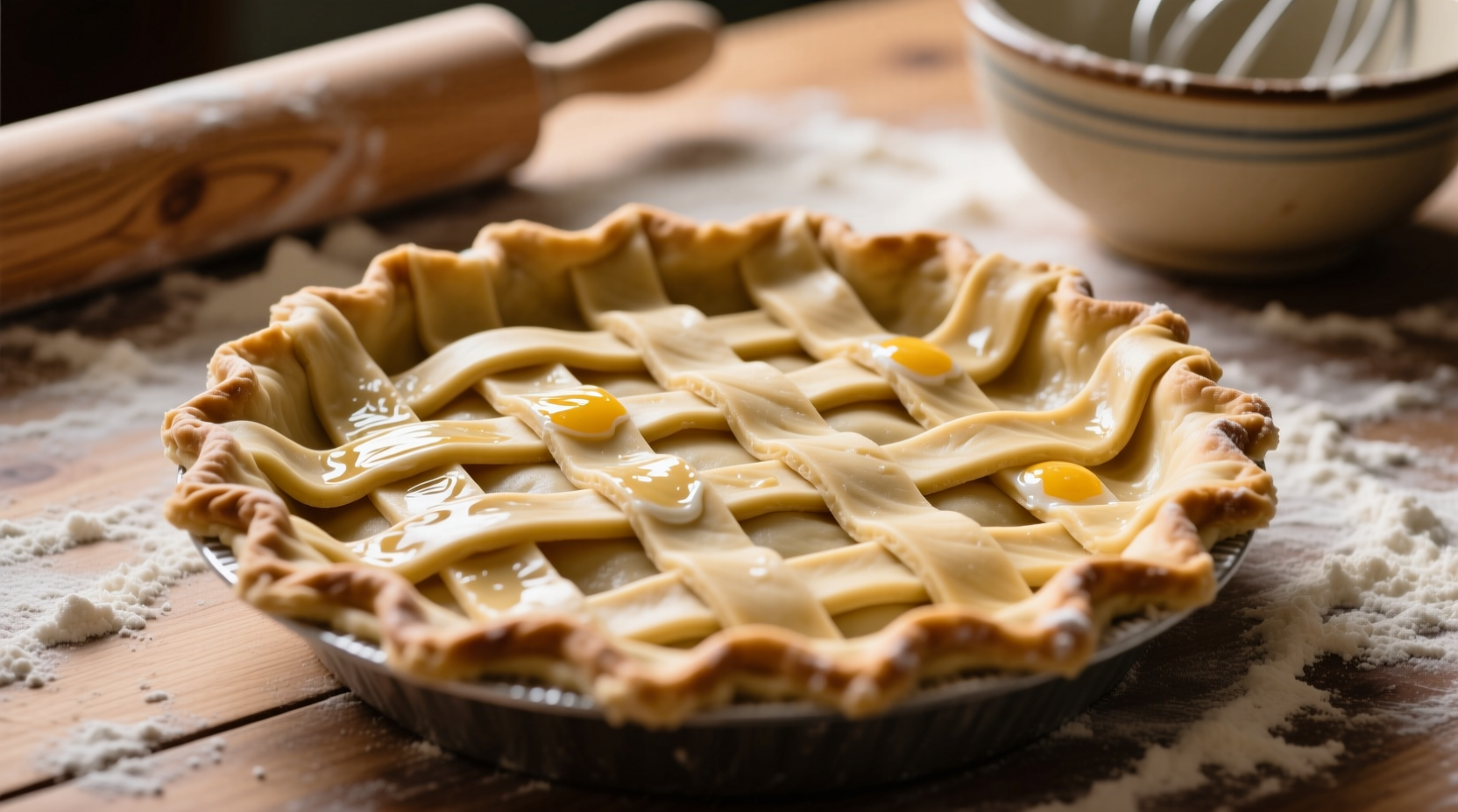 how to make a herringbone lattice pie crust