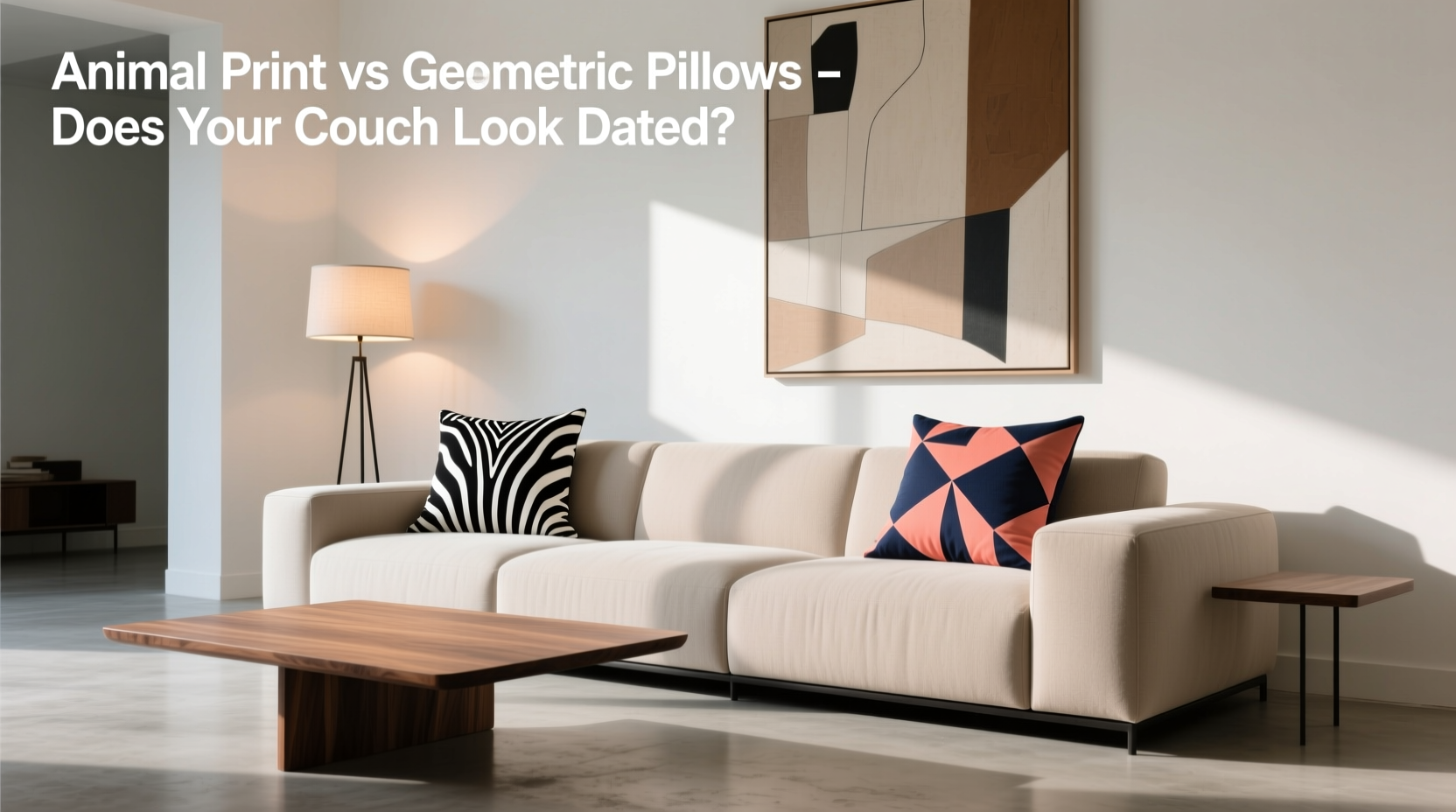 animal print vs geometric pillows does your couch look dated