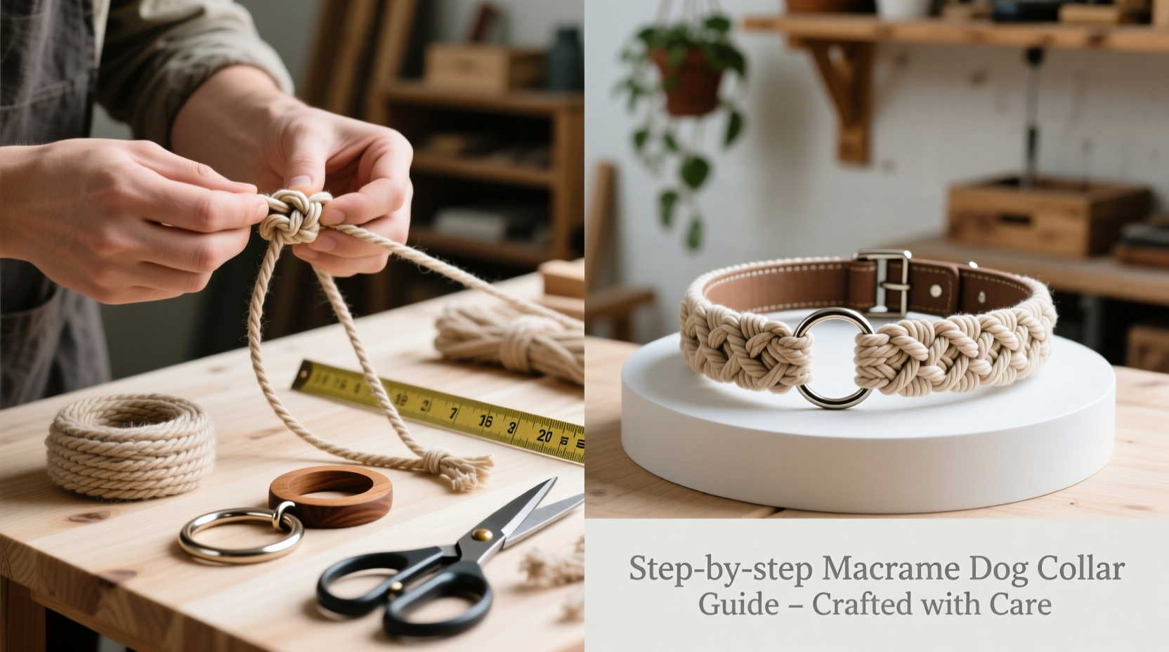 step by step guide to crafting stylish and durable macrame dog collars at home
