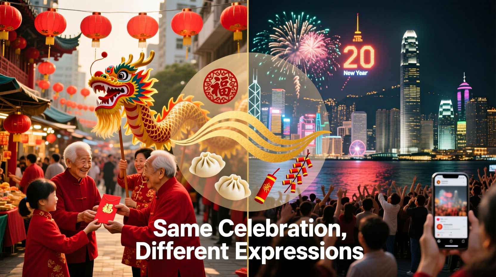 is hong kong new year different than chinese new year