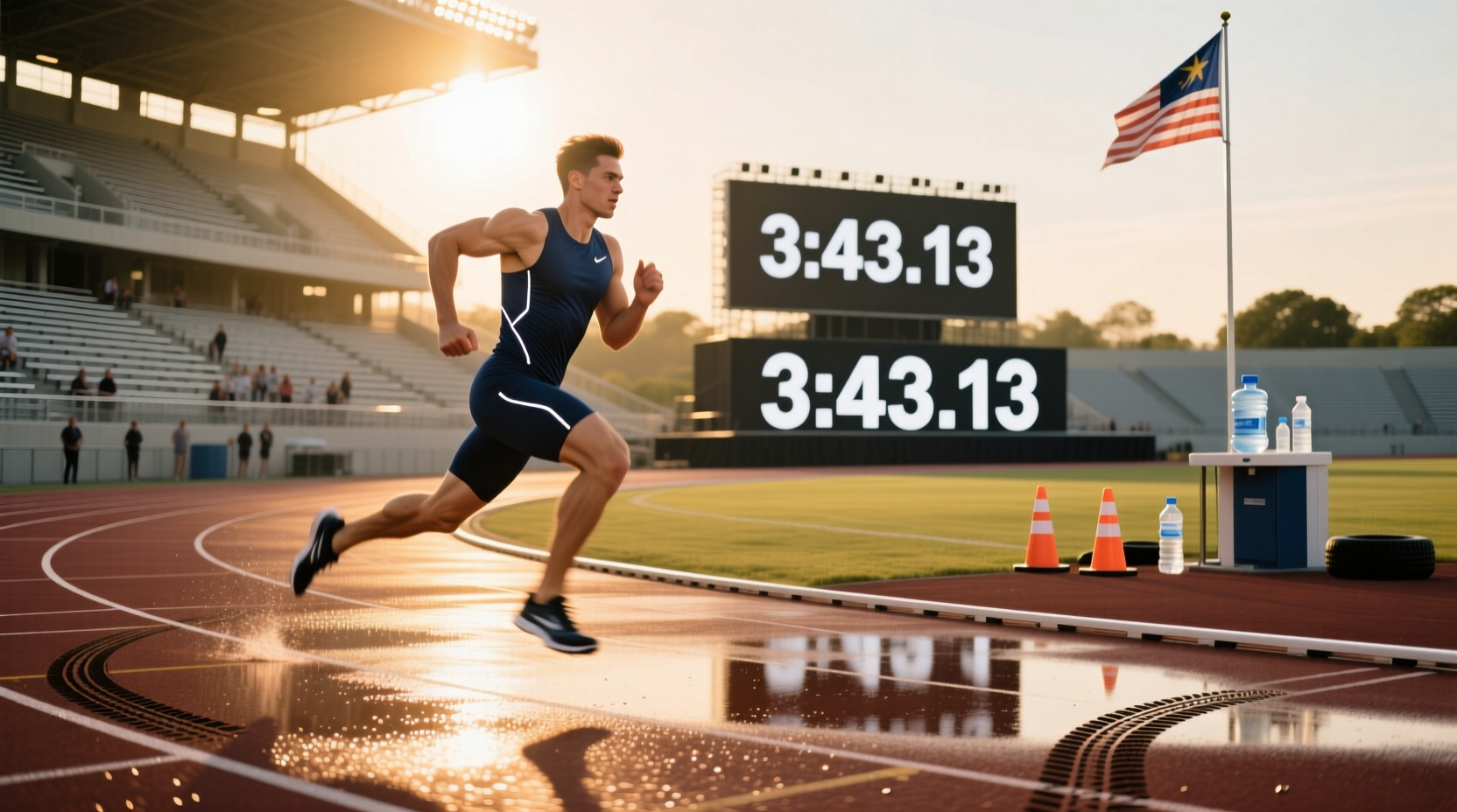 1 mile run world record facts