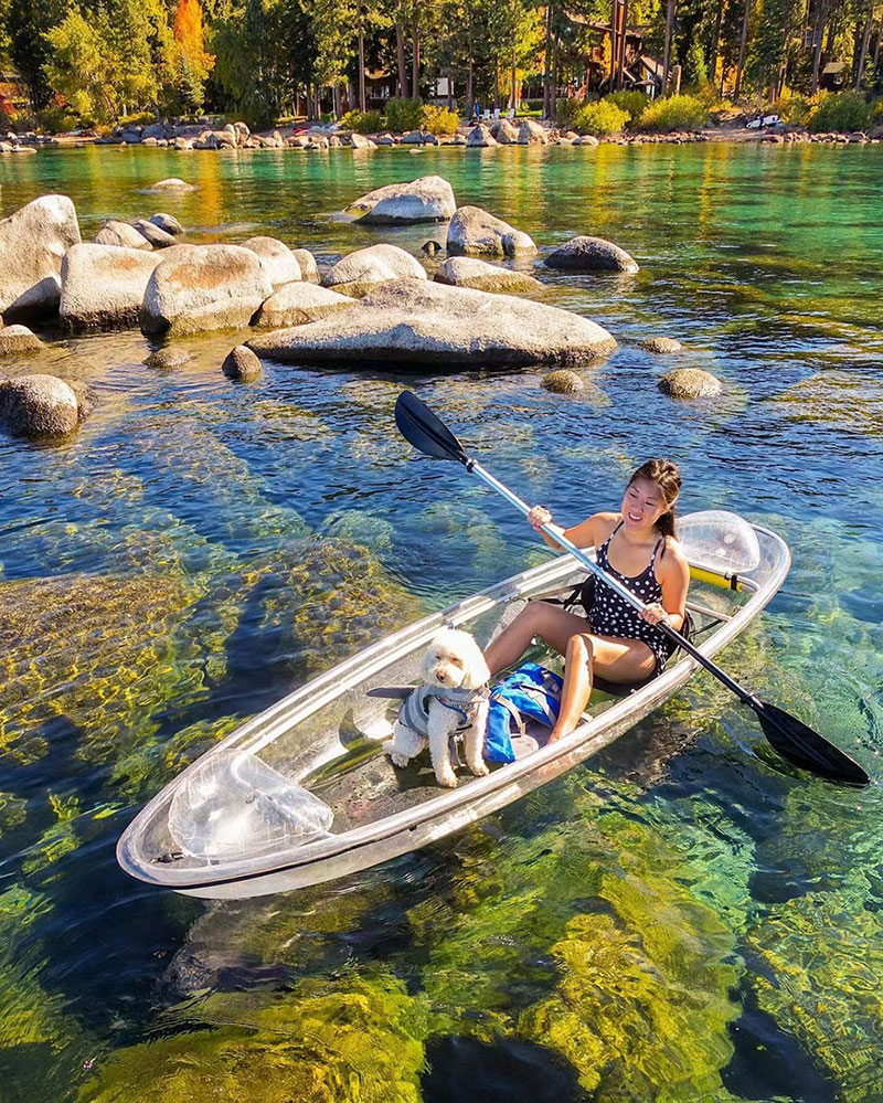 New attractive transparent boat kayak clear bottom boat