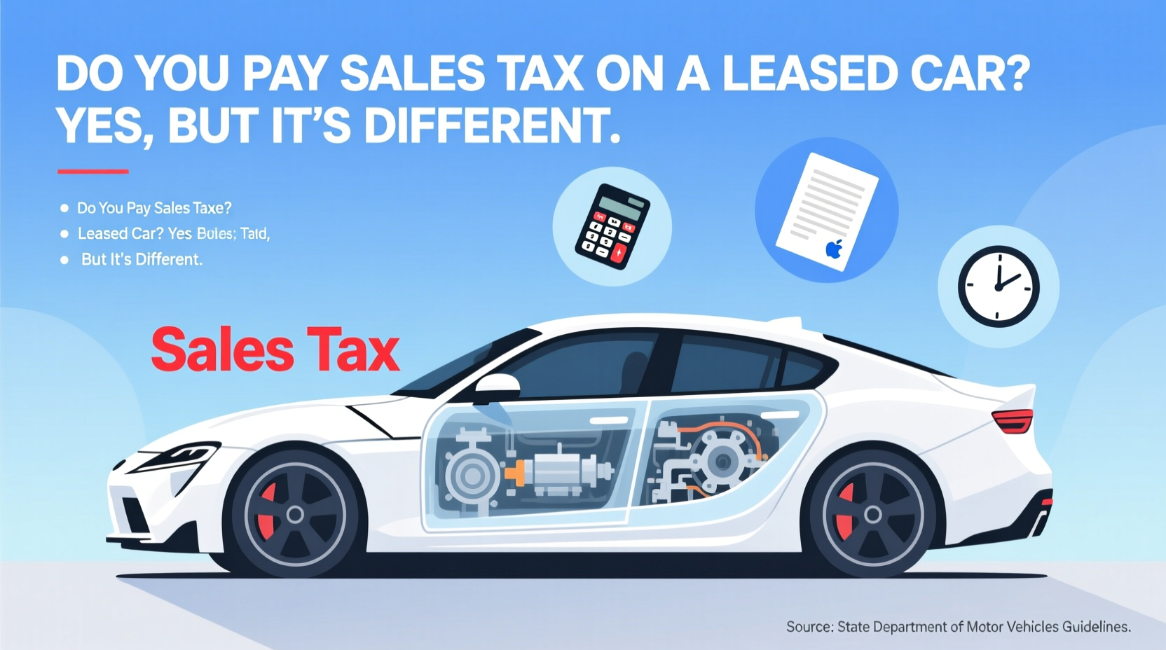 do you pay sales tax on a leased car